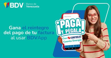 Paga y Pégala del BDV ahora también con Corpoelec