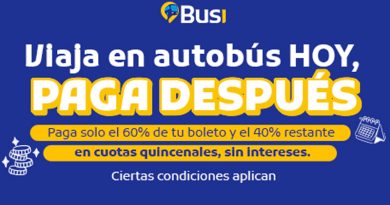 Busi Boletos incluye nuevo sistema de pago en cuotas para pasajes de autobús