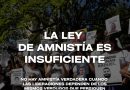 Posición de Primero Justicia sobre la insuficiente Ley de Amnistía
