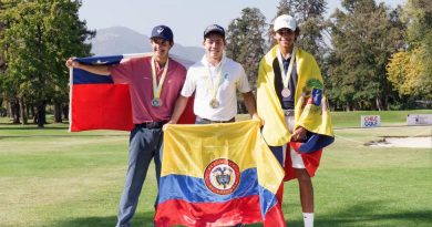Andrés Martínez logró bronce en Sudamericano Juvenil de Golf
