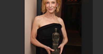 «Encaje y Vanguardia: El idilio entre Cate Blanchett y Elie Saab en la gran noche del teatro»