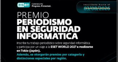 Últimos días para inscribirse al Premio ESET al Periodismo en Seguridad Informática